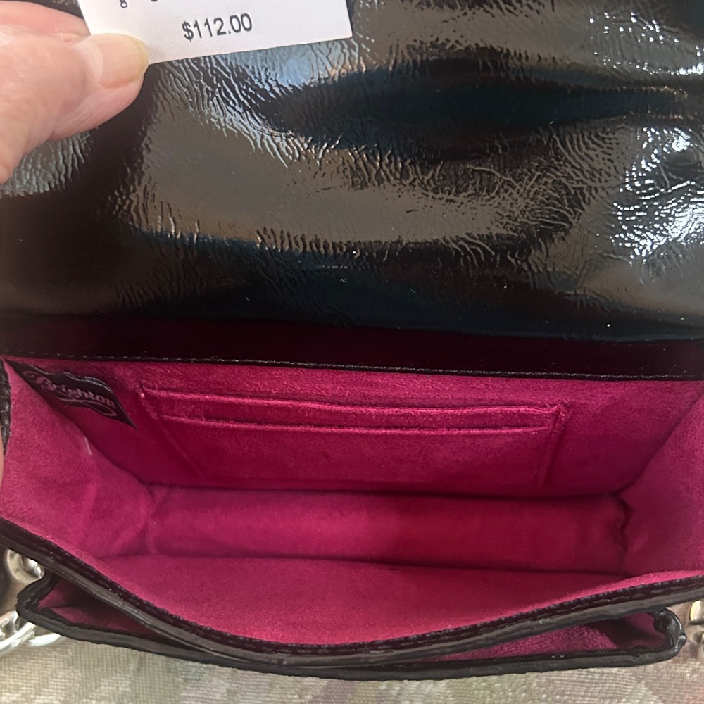 Brighton Chic Black Crocodile Pattern Wristlet Pu… - image 3